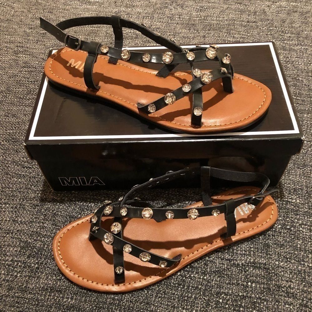 MIA Rhinestone Sandals